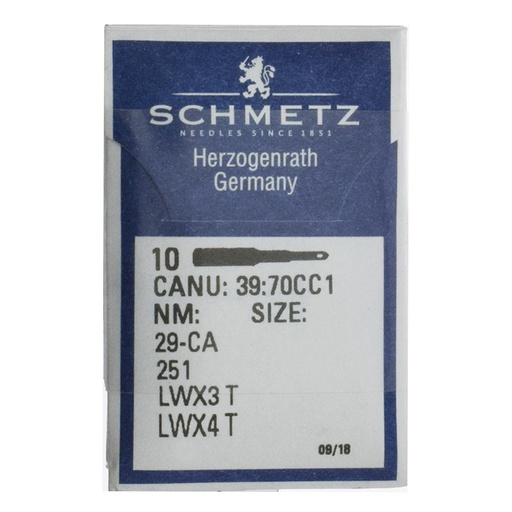 [X39:70CC1/100] 251 | Sewing Needle SCHMETZ 29-CA | Canu 39:70CC 1