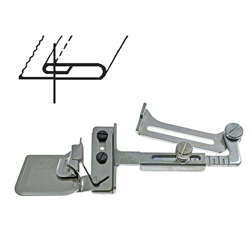 [25021/12,7] 25021 (F70 L) | Double Upturn Swing Hemmer with Spring - Light Material - (Made in Italy)