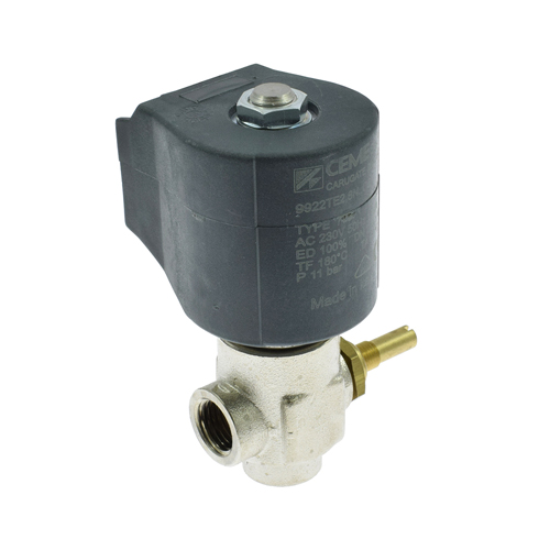 [D5/19] 9922 | Solenoid Valve PTFE 1/4" - Ø 2.8mm with Adjustable Control 230 Volt, CEME Series 99