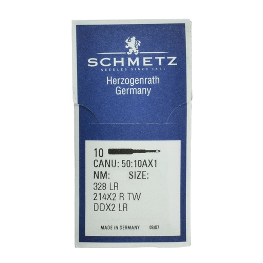 [X50:10AX1/120] 328 LR Sewing Needles Schmetz 214X2 R TW - DDX2 LR | CANU 50:10AX1