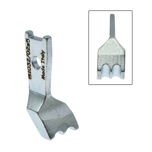 [12766/10] 12766 | Outer Piping Foot, Double Groove PFAFF, JUKI (Made in Italy)