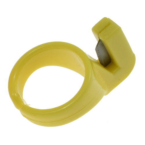[B26/G] Ring Type Thread Cutter (Yellow, Medium Size) # TC-RG01Y