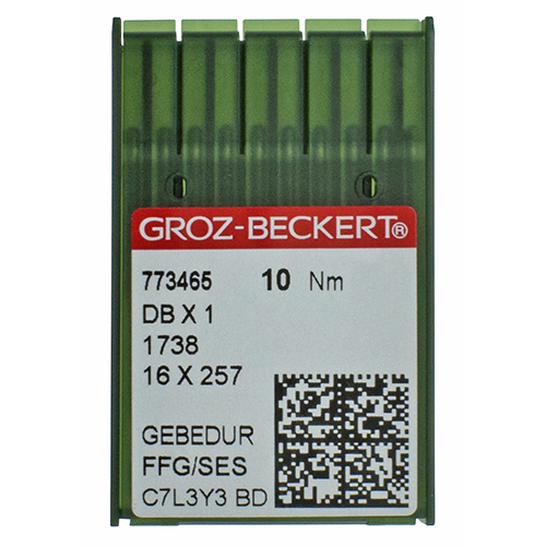 DBX1 FFG GEBEDUR | Agujas GROZ-BECKERT 1738, 16x257