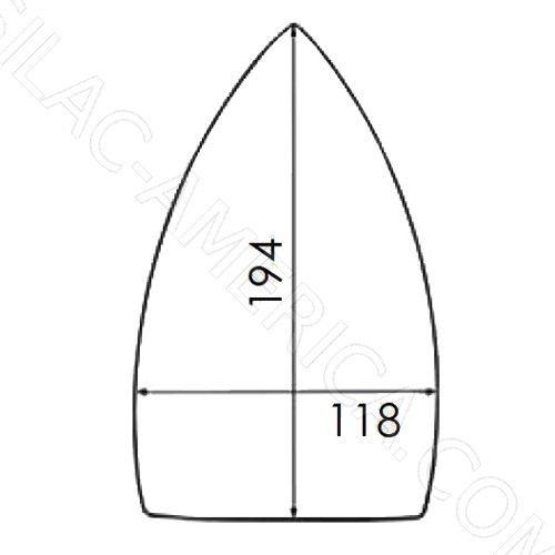 [B287/10] Reinforced PTFE Soleplate for Iron STIROVAP 171, VERONESI (Small)