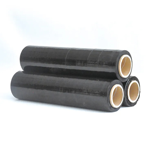[28762] Black Low-Density Polyethylene (LLDPE) Stretch Wrap – 300m Rolls for Pallet Wrapping